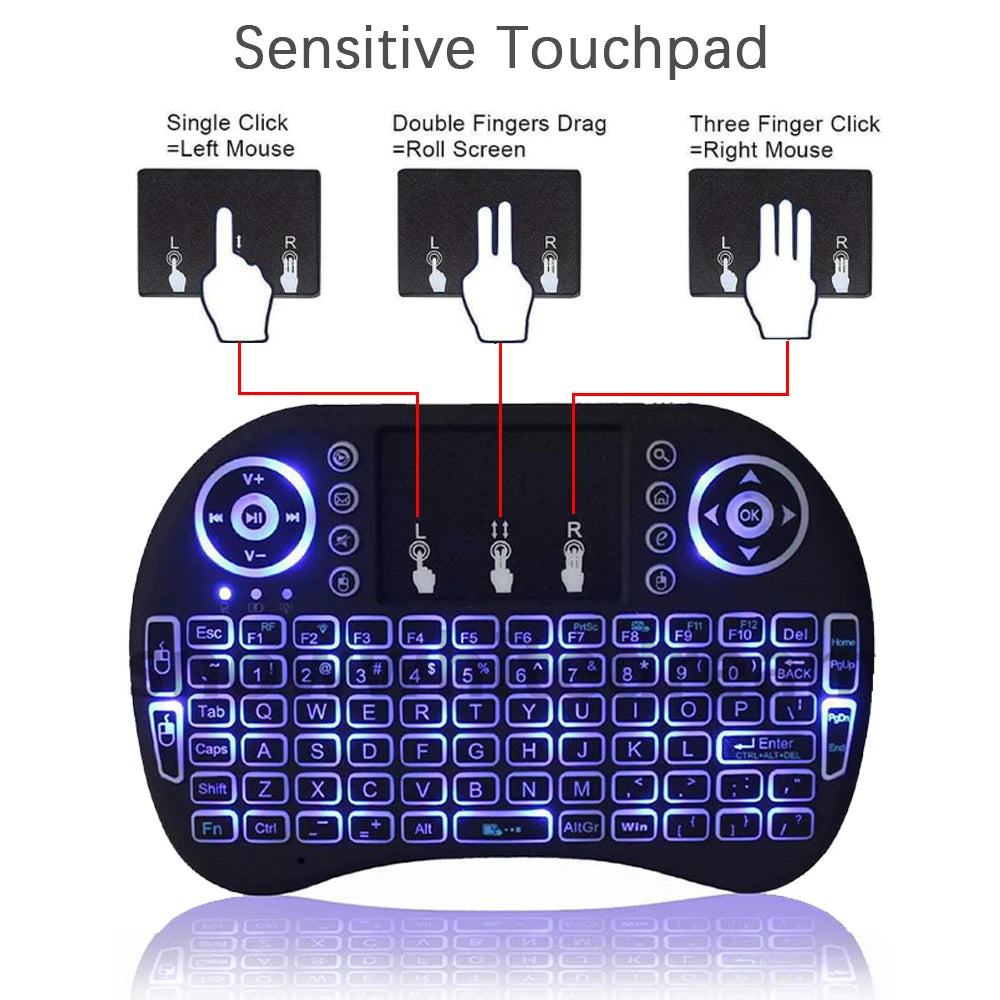 Lavene Air Mouse with Touchpad Keyboard